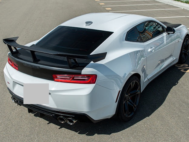 2016+ 6th Gen Camaro - "ZL1 - 1LE Performance Package" Rear Trunk Spoiler Wing with Spoiler Camera Option - for all models