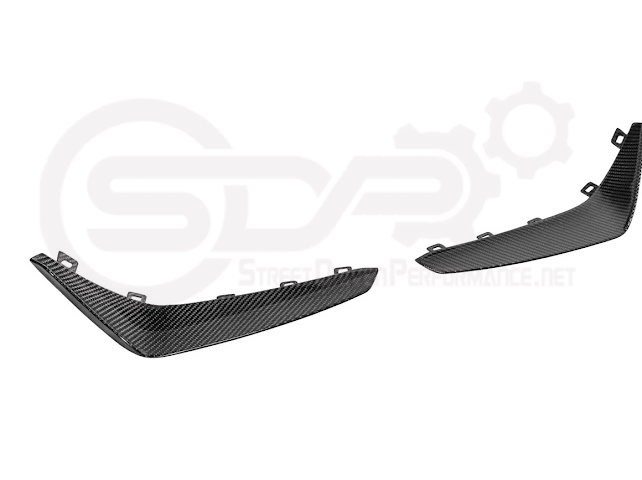 2020-UP CADILLAC CT4-V BLACKWING | CARBON FIBER FRONT LIP SPLITTER WITH CANARDS GROUND EFFECTS
