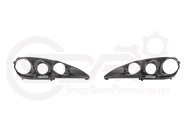 2005-2013 CHEVROLET CORVETTE C6 | FACTORY OEM STYLE CARBON FIBER  HEADLIGHTS HOUSING REPLACEMENT