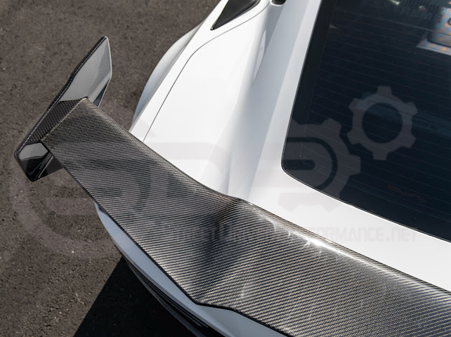 2014-2019 CHEVROLET CORVETTE C7 | ZR1 ZTK CONVERSION PACKAGE REAR SPOILER HIGH WING WITH WING RISER