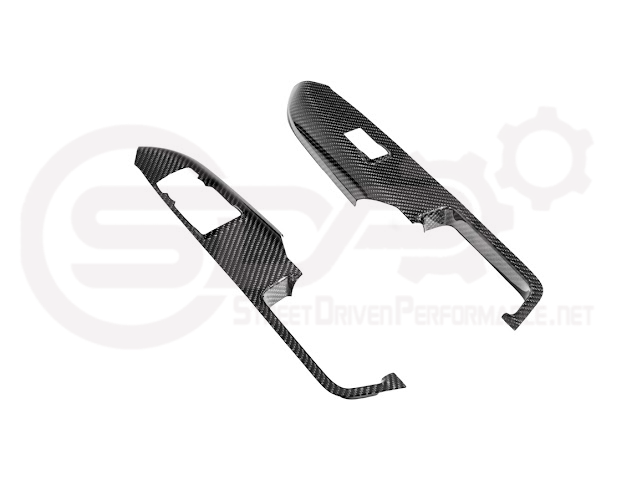 2015-2023 FORD MUSTANG S550 | CARBON FIBER SIDE DOOR GLASS LIFTING PANEL COVER TRIM