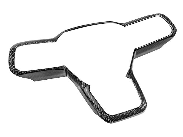 2024-Up Ford Mustang S650 | CARBON FIBER Stick-On Steering Wheel Interior Trim Cover