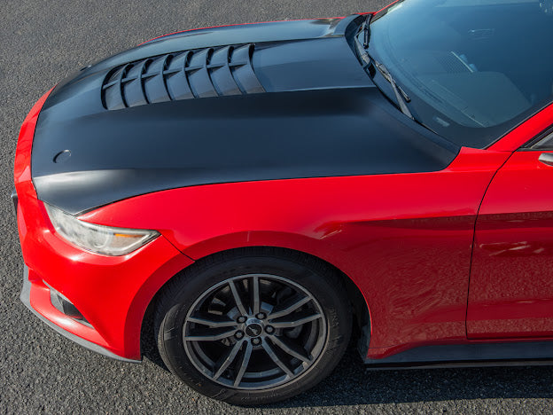2015-23 FORD MUSTANG S550 | GT500 STYLE FRONT AIR VENTED HOOD