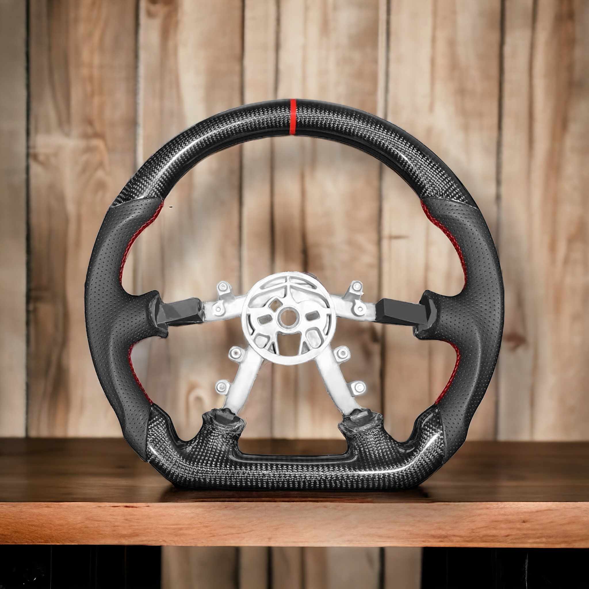 Steering wheel 1997-2004 Corvette C5 Reduced diameter Black/Yellow Napa leather - Azaautowheel Steering wheel 1997-2004 Corvette C5 Reduced diameter Black/Yellow Napa leather - Azaautowheel