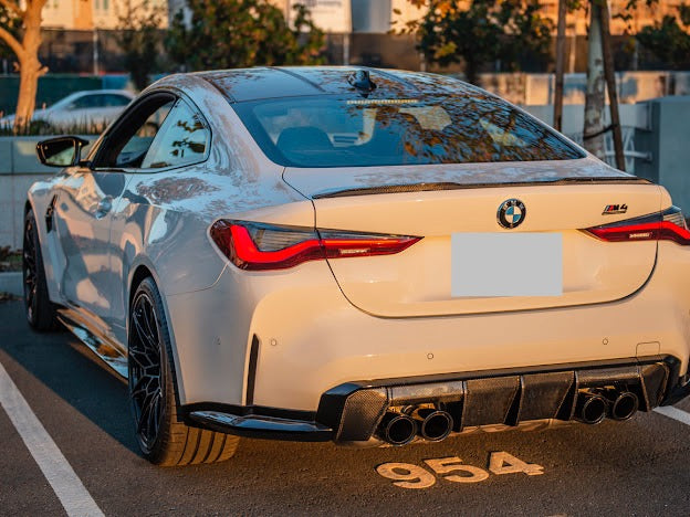 2021-UP BMW G82 / G83 M4 | M-PERFORMANCE STYLE CARBON FIBER REAR TRUNK SPOILER WING