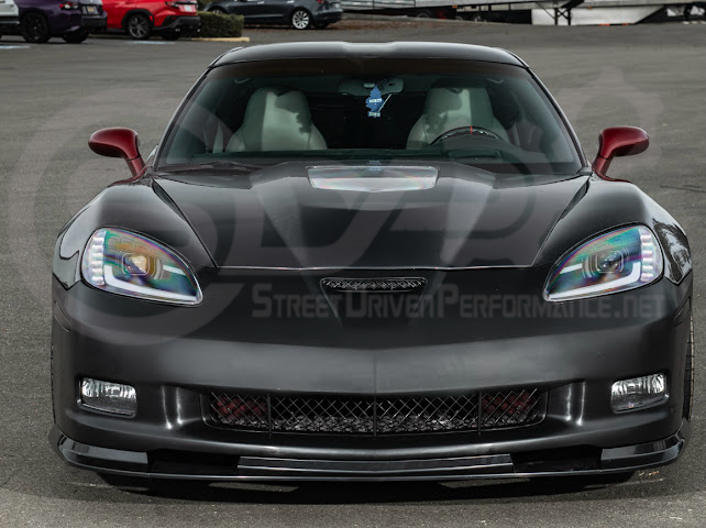 2005-2013 CHEVROLET CORVETTE C6 BASE | C6 ZR1 STYLE PRIMER BLACK FULL FRONT BUMPER CONVERSION KIT