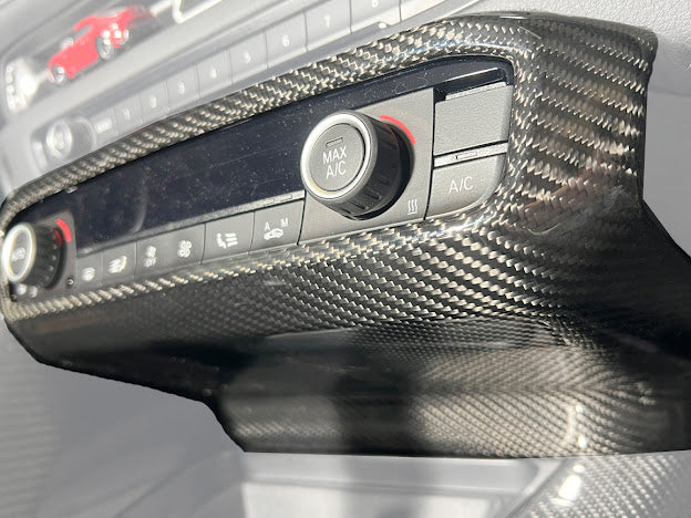 2020-Up Toyota GR Supra A90 A91 |Factory Style DRY CARBON FIBER Center Console AC Switch Panel Cover