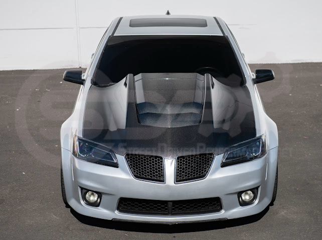 2008-2009 PONTIAC G8 CARBON FIBER ZR1 STYLE FRONT VENTED COWL HOOD