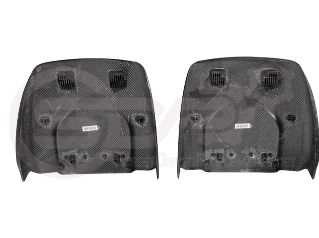 2009-2015 Cadillac CTS/CTS-V V2 CARBON FIBER SEAT BACK PANEL COVER REPLACEMENT PAIR