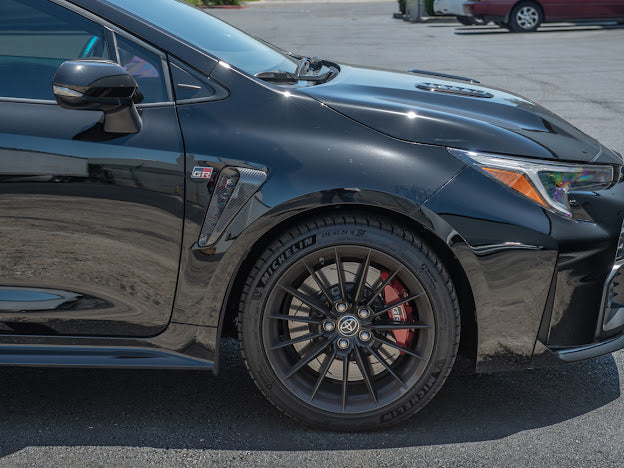 2023-UP TOYOTA GR COROLLA | FACTORY STYLE CARBON FIBER SIDE DOOR FENDER VENT TRIM REPLACEMENT (PAIR)