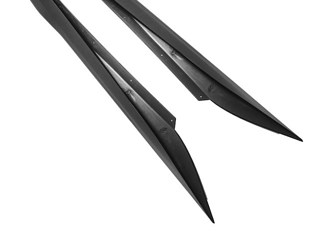 2020+ CHEVROLET CORVETTE C8 | GM FACTORY STYLE MATTE BLACK SIDE SKIRTS PAIR