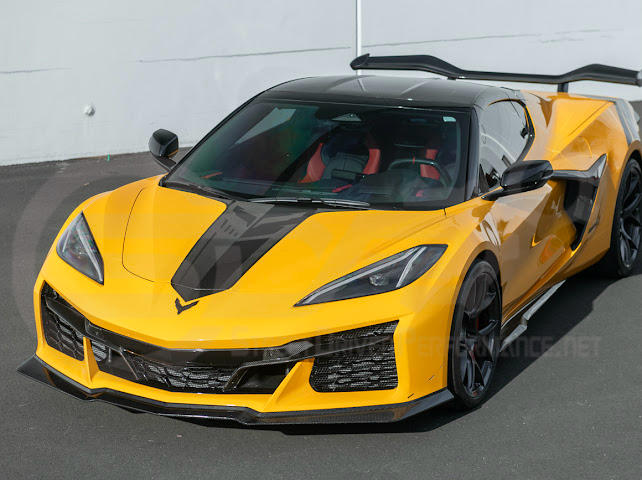 2023-Up Corvette C8 Z06 | Z07 Extended Package CARBON FIBER Front Lip Splitter Ground Effects