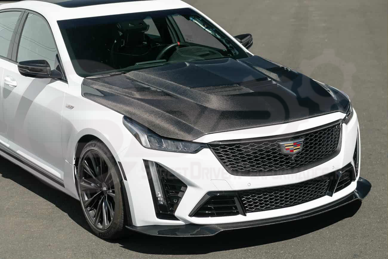 2022-2024 Cadillac CT5-V Blackwing | Factory Style Carbon Fiber Front Bumper Grille Insert Trim Surrounding Replacement (Upper and/or Lower)