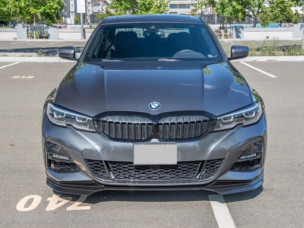 2019-Up BMW G20 3-Series M-Sport | SDP Performance Style GLOSSY BLACK Front Bumper Lip Splitter Ground Effects