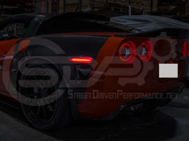 2005-2013 Chevrolet Corvette C6 | Amber Light LED Side Fender Markers Pair (Front and / or Rear) {Clear, Amber, Red, or Smoke Lenses}