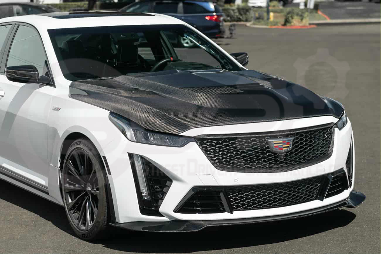 2022-2024 Cadillac CT5-V Blackwing | Factory Style Carbon Fiber Front Bumper Grille Insert Trim Surrounding Replacement (Upper and/or Lower)