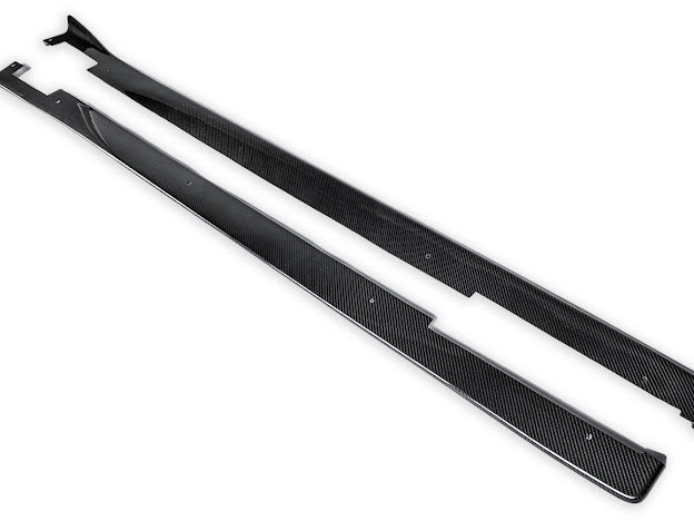 2013-Up Lexus GS-Series Lexon Style CARBON FIBER Side Skirts Rocker Panel Extension Ground Effects