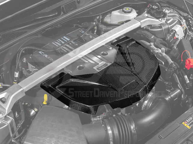 2022-UP CADILLAC CT5-V BLACKWING | DRY CARBON FIBER REPLACEMENT FRONT ENGINE COVER