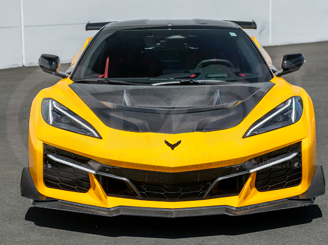 2020+ Corvette C8 | ZR1 Style Replica CARBON FIBER Front Hood