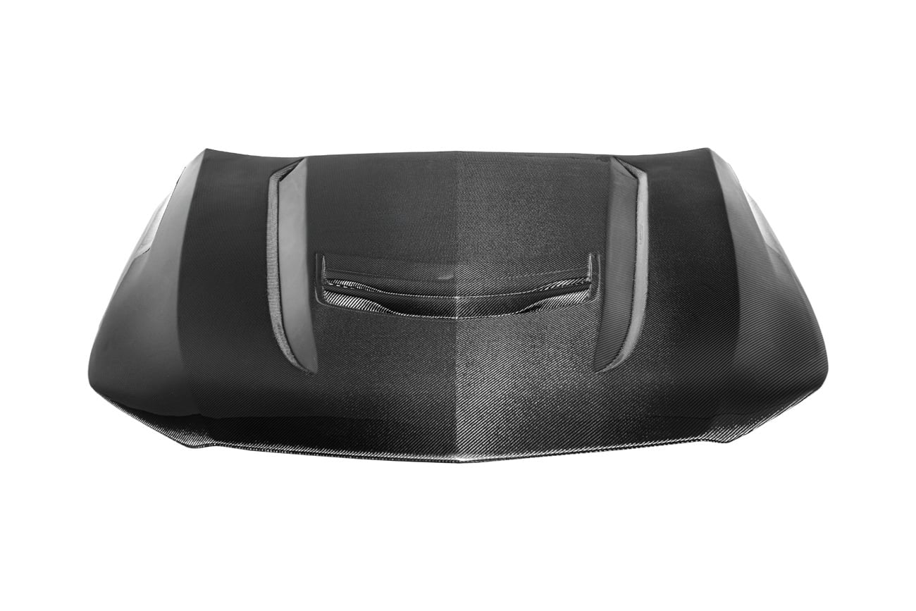 2020+ Cadillac CT4 / CT4-V / CT4-V Black Wing / CT4 SPORT | Blackwing Style Carbon Fiber Vented Front Hood