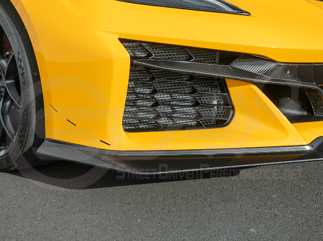 2023-Up Corvette C8 Z06 | Z07 Extended Package CARBON FIBER Front Lip Splitter Ground Effects