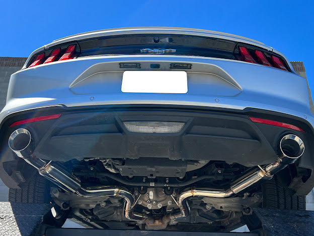 2015-2023 FORD MUSTANG MUFFLER AXLE BACK DUAL BURNT TIPS EXHAUST