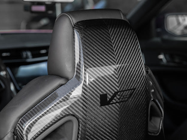 2016 - 2019 Cadillac ATS-V Sedan | Recaro Carbon Fiber Seat Rear Panel Cover Replacement (Driver and Passenger)