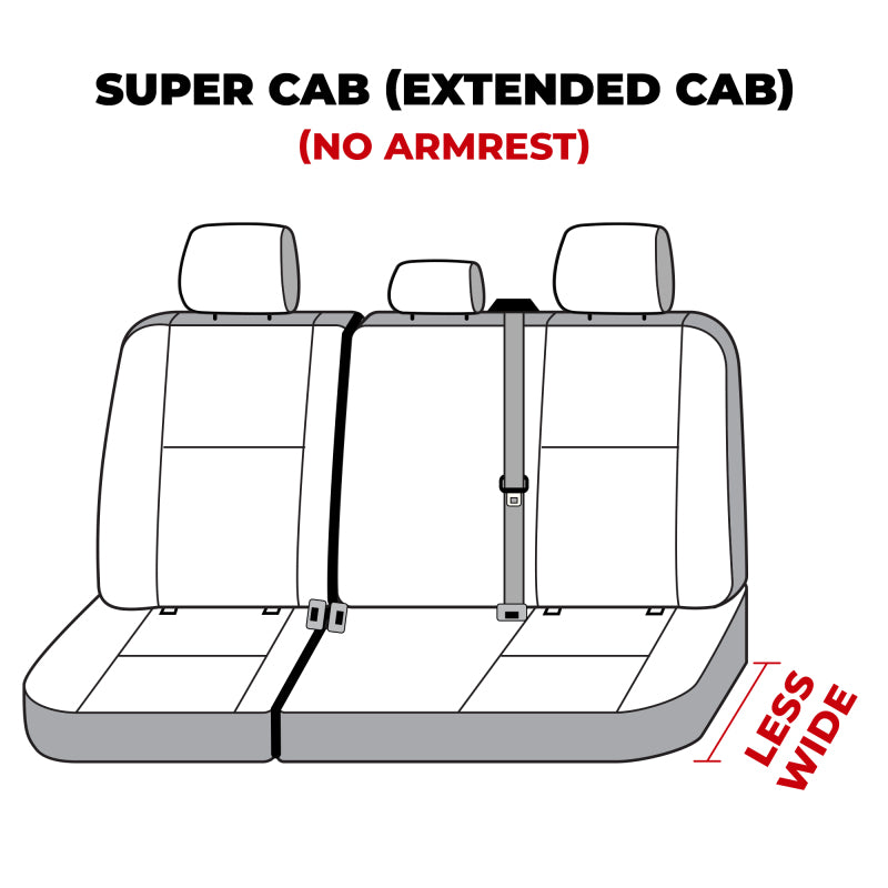 Covercraft 19-24 Ford F-250 Polycotton SeatSaver Custom Second Row Seat Covers - Taupe