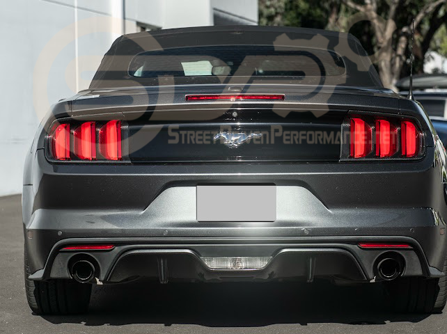 2018-2023 Ford Mustang | DRY CARBON FIBER Rear Tail Light Trim Bezel Cover Pair