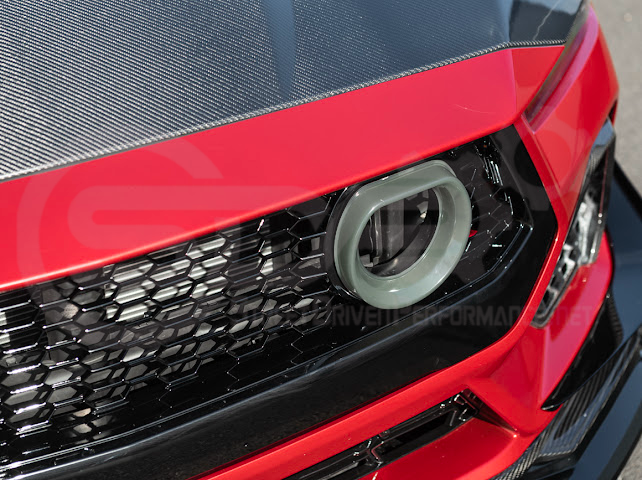 2024-UP FORD MUSTANG ECOBOOST & GT | GTV STYLE FRONT UPPER GRILLE LED AIR INTAKES