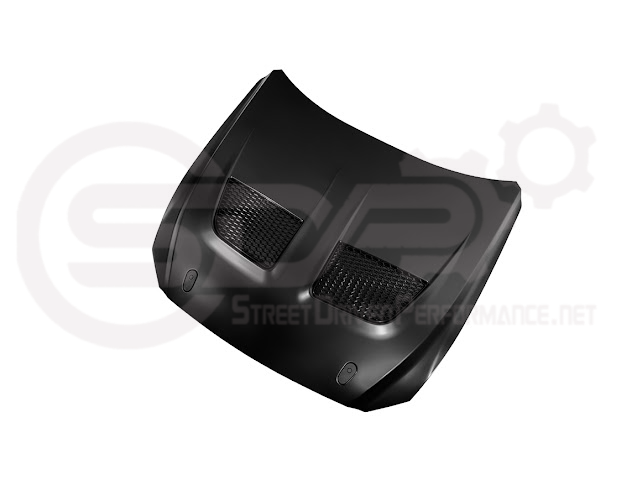 2018-2023 FORD MUSTANG S550 | GTD STYLE ALUMINUM FRONT AIR VENTED HOOD
