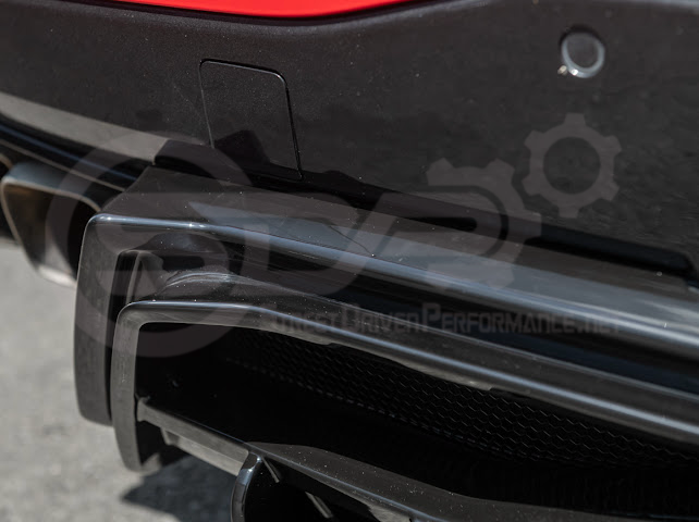 2020-UP CHEVROLET CORVETTE C8 GLOSSY BLACK REAR *ADD-ON*  BUMPER DIFFUSER