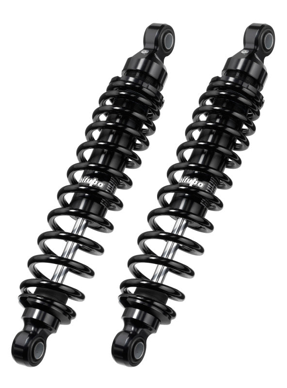Bitubo WMB0 Twinshocks Adjustable: Spring Preload, Length 300mm, Dark Edition