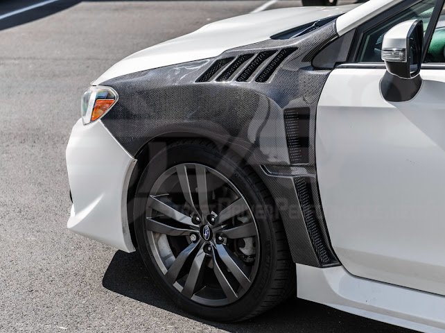 2015-2021 SUBARU WRX / STI | JDM STYLE CARBON FIBER SIDE VENTED FENDERS (PAIR)