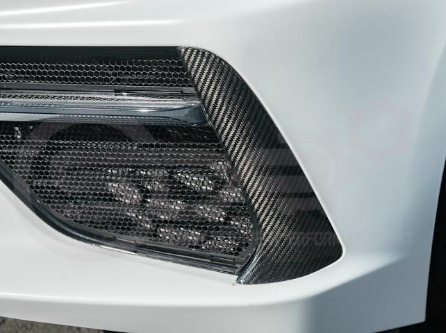 2020-UP CORVETTE C8 STINGRAY & Z51 | SEQUENTIAL FRONT GRILLE LED DRL LIGHT BAR BEZEL INSERTS PAIR