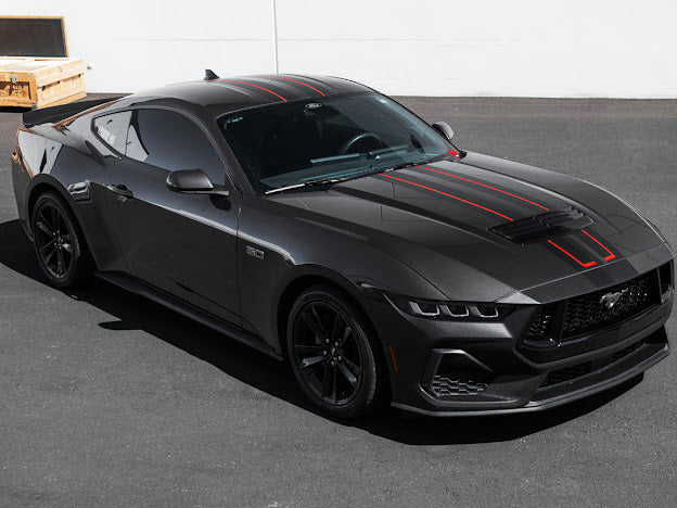 2024-UP FORD MUSTANG S650 | HOOD BODY STRIPE 3M DECALS