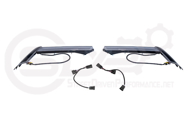 2020-UP CORVETTE C8 STINGRAY & Z51 | SEQUENTIAL FRONT GRILLE LED DRL LIGHT BAR BEZEL INSERTS PAIR