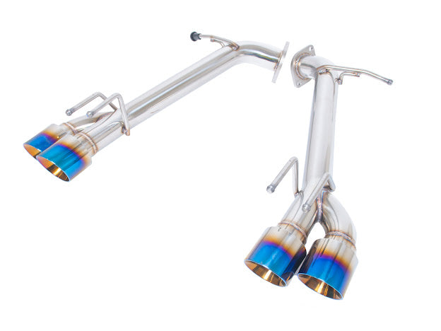 2018-2024 TOYOTA CAMRY | MUFFLER DELETE AXLE BACK EXHAUST WITH QUAD BURNT BLUE TIPS