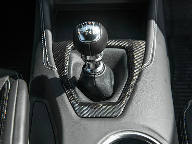 2024-Up Ford Mustang S650 | CARBON FIBER Interior Manual Gear Shift Panel Trim Cover