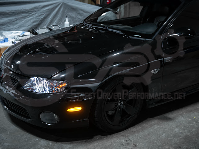2004-2006 Pontiac GTO | Front Clear / Red / or Black Lens Amber Light LED Side Markers Pair