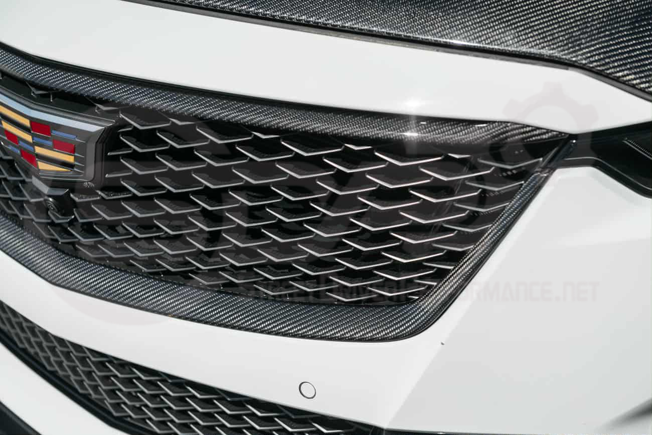 2022-2024 Cadillac CT5-V Blackwing | Factory Style Carbon Fiber Front Bumper Grille Insert Trim Surrounding Replacement (Upper and/or Lower)