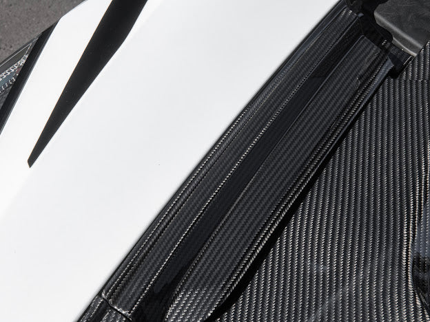 2020+ C8 Corvette - CARBON FIBER FRONT TRUNK TRIM KIT REPLACEMENT