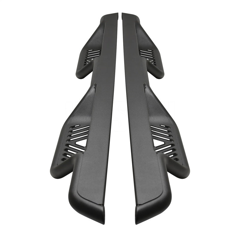 Westin 14-18 Chevrolet Silverado/GMC Sierra Crew Cab Outlaw Nerf Step Bars (Excl. Diesel) -Text. Blk