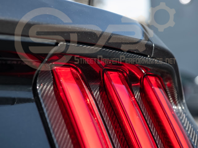 2018-2023 Ford Mustang | DRY CARBON FIBER Rear Tail Light Trim Bezel Cover Pair