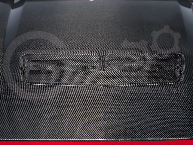 2024-Up Ford Mustang S650 | Factory Style CARBON FIBER Front Hood with Hood Vent (2 versions)