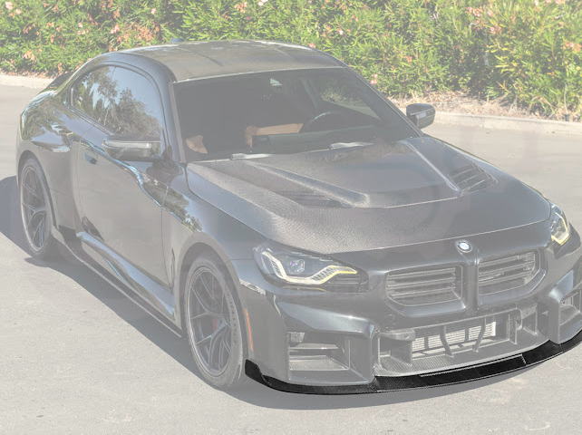 2023-Up BMW G87 M2 | TR Style 3PCS Carbon Fiber Front Bumper Splitter Lip Ground Effects