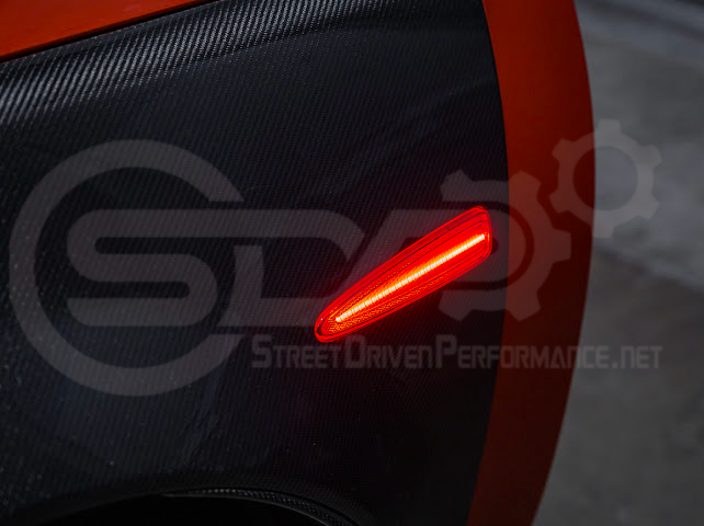 2005-2013 Chevrolet Corvette C6 | Amber Light LED Side Fender Markers Pair (Front and / or Rear) {Clear, Amber, Red, or Smoke Lenses}
