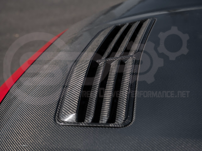 2024-Up Ford Mustang S650 | Factory Style CARBON FIBER Front Hood with Hood Vent (2 versions)