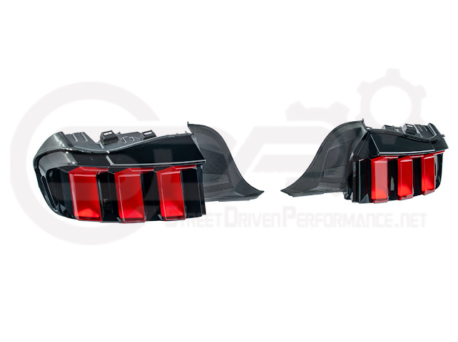 2024-Up Ford Mustang S650 | EURO Style Sequential Signal LED Clear Lenses Rear Taillights Pair