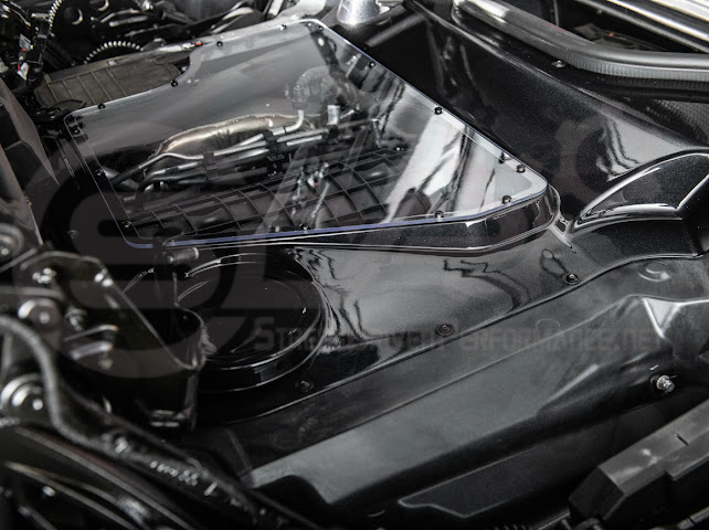 2020+ CORVETTE C8 CONVERTIBLE | HTC CARBON FIBER EXPOSED ENGINE BAY PANEL COVER REPLACEMENT